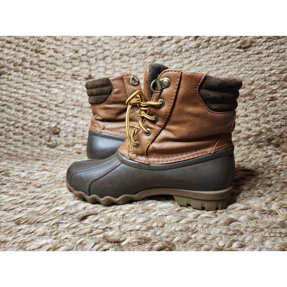 Sperry Top Sider Boys Avenue Duck Boots Waterproof Size 3 Tan/Brown YB55933 - Picture 7 of 10